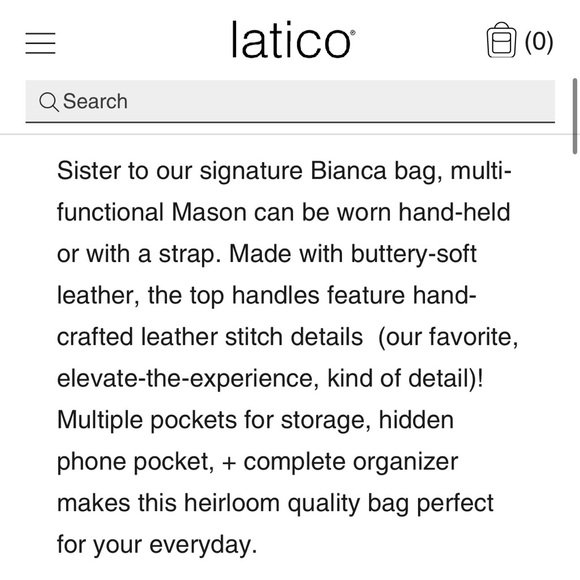 ❤️Latico handbag-leather in denim blue❤️ - Picture 6 of 7